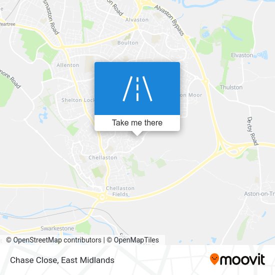 Chase Close map