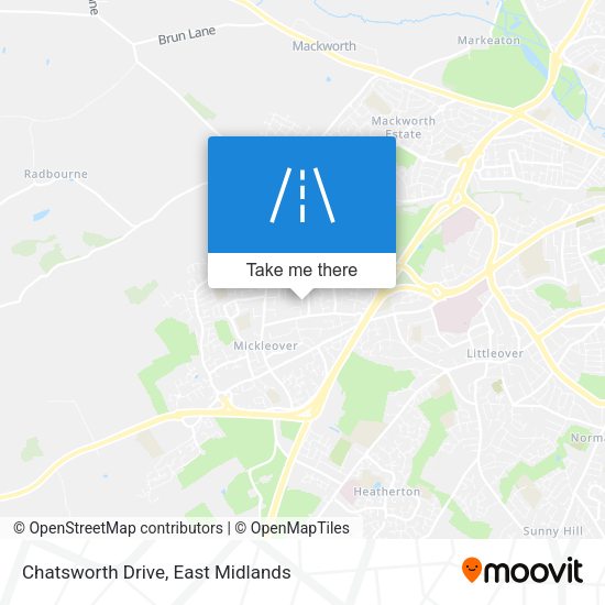 Chatsworth Drive map