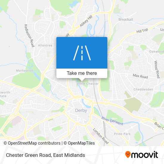 Chester Green Road map