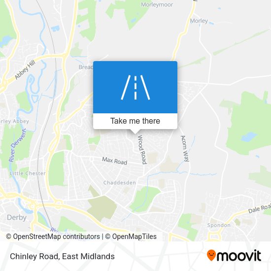 Chinley Road map