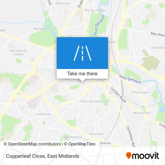 Copperleaf Close map