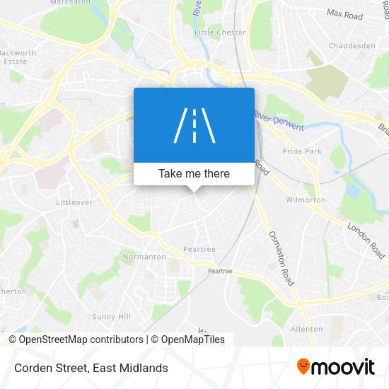 Corden Street map