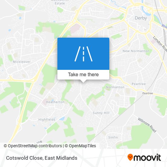 Cotswold Close map