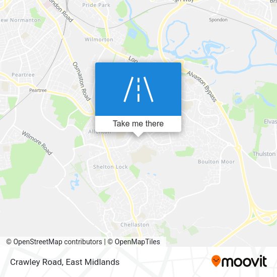 Crawley Road map