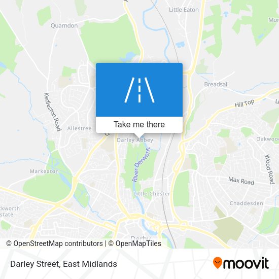 Darley Street map