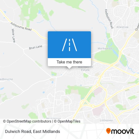 Dulwich Road map