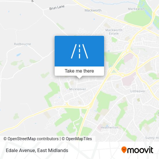 Edale Avenue map