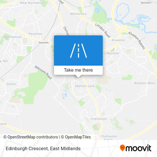 Edinburgh Crescent map