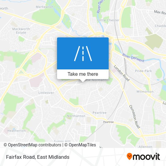Fairfax Road map