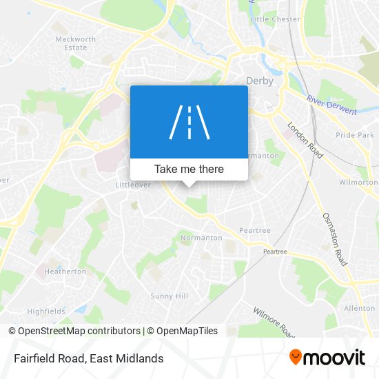 Fairfield Road map