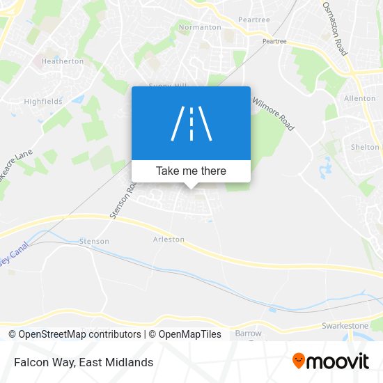 Falcon Way map