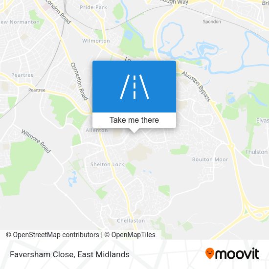Faversham Close map