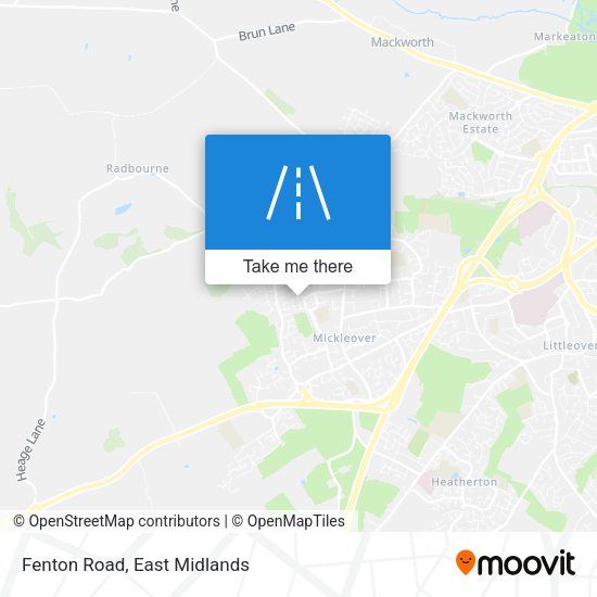 Fenton Road map