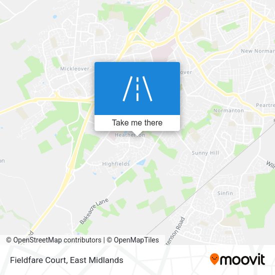 Fieldfare Court map