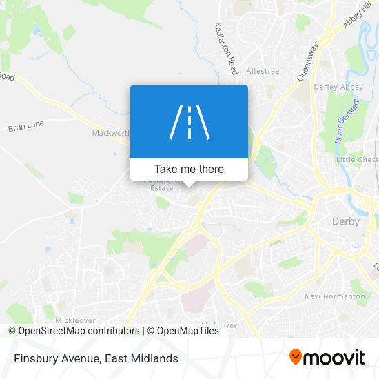 Finsbury Avenue map
