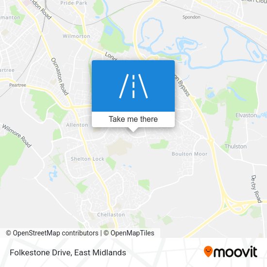 Folkestone Drive map