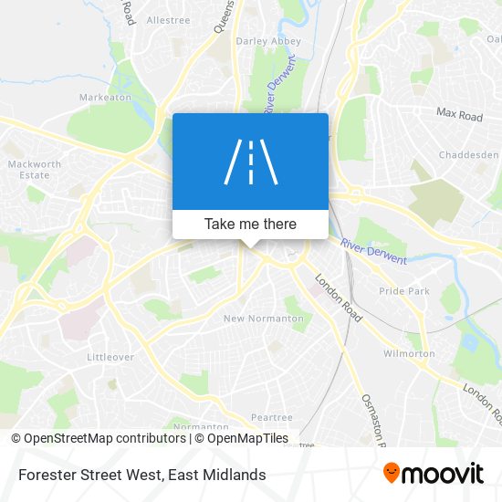 Forester Street West map