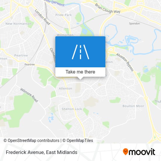 Frederick Avenue map