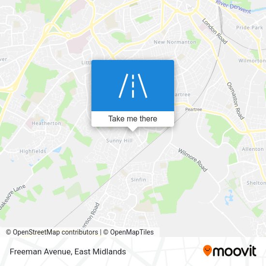 Freeman Avenue map
