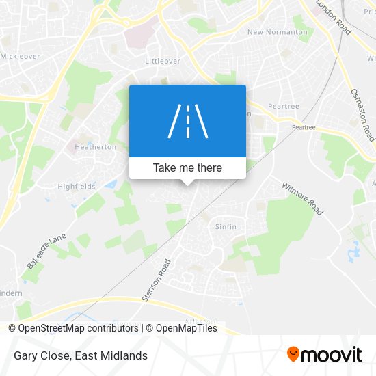 Gary Close map