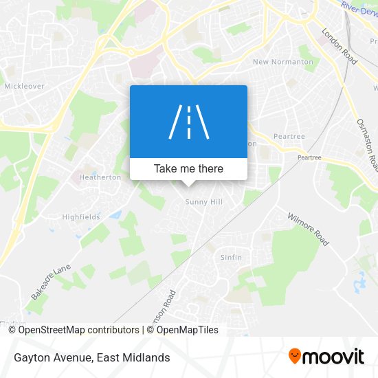 Gayton Avenue map