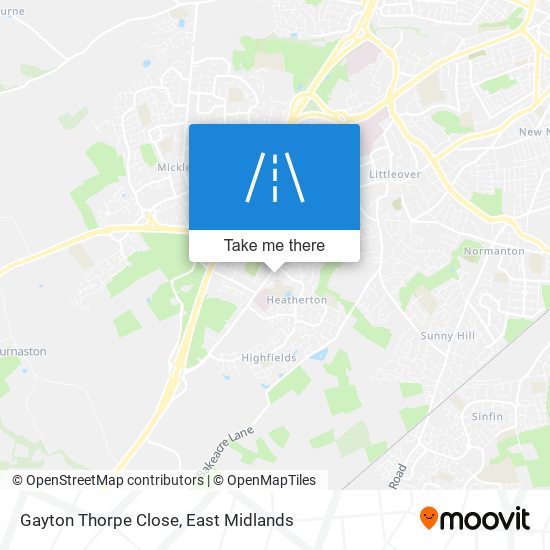 Gayton Thorpe Close map