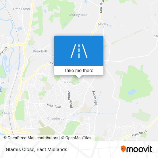 Glamis Close map