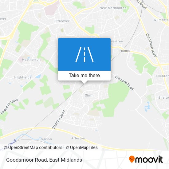 Goodsmoor Road map