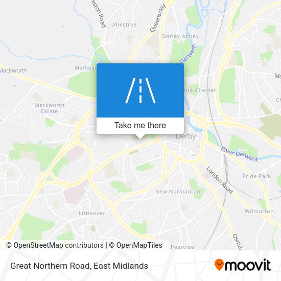 Great Northern Road map