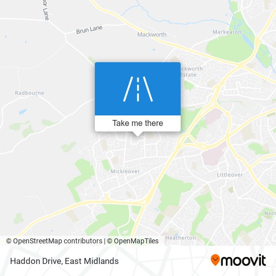 Haddon Drive map