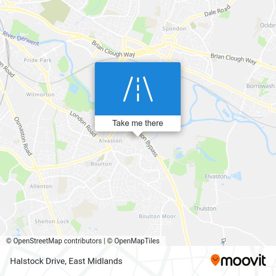 Halstock Drive map