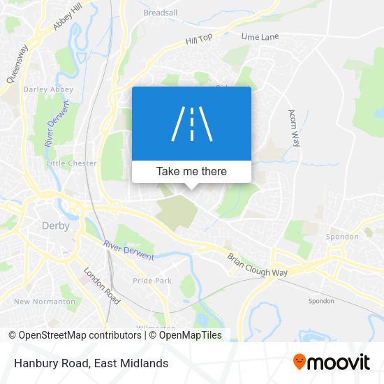 Hanbury Road map