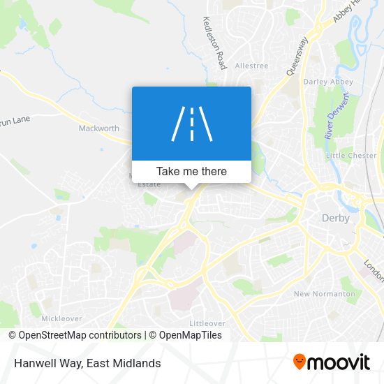 Hanwell Way map