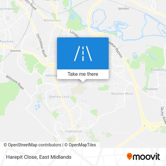 Harepit Close map