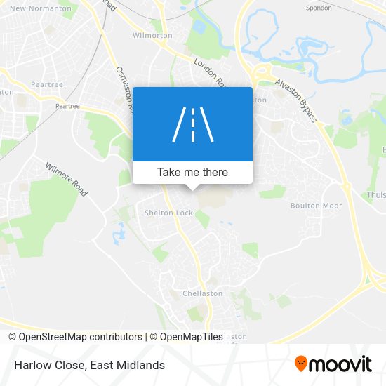 Harlow Close map