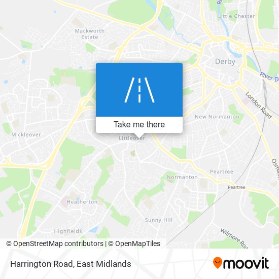 Harrington Road map