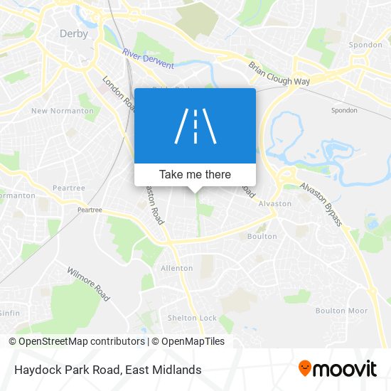 Haydock Park Road map