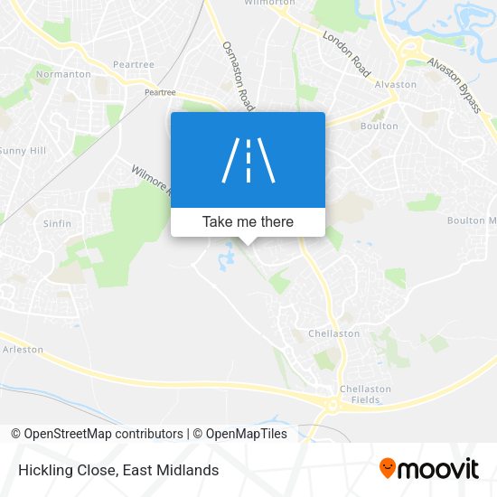 Hickling Close map