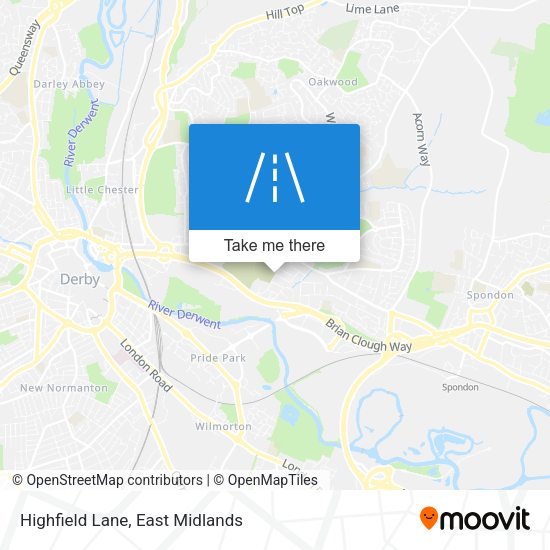 Highfield Lane map