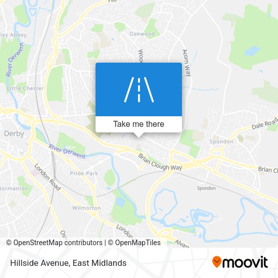 Hillside Avenue map