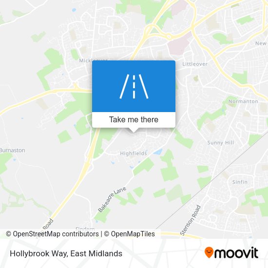 Hollybrook Way map