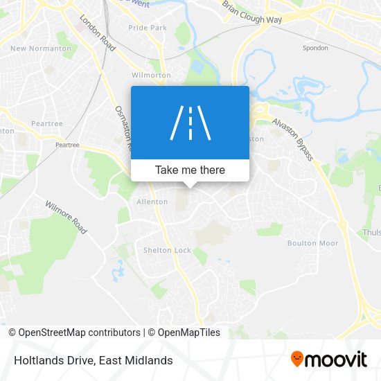 Holtlands Drive map