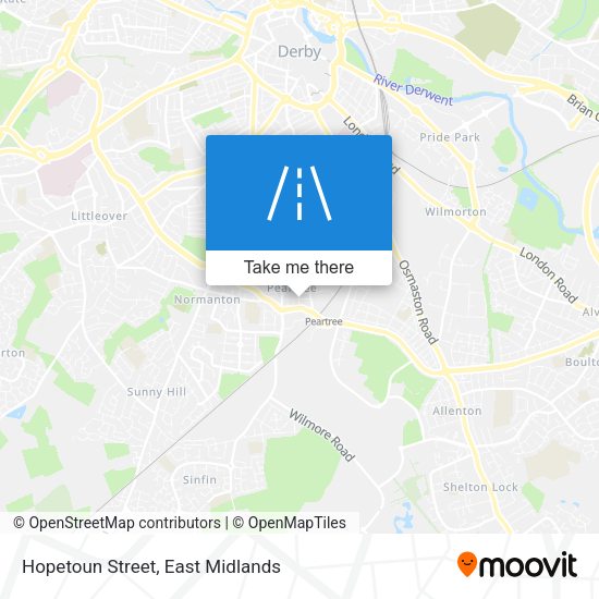 Hopetoun Street map