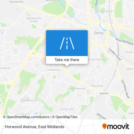 Horwood Avenue map
