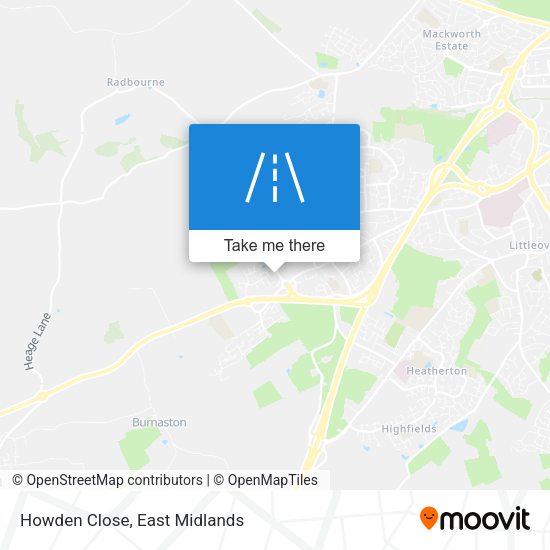 Howden Close map