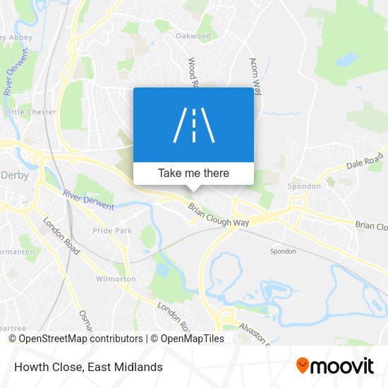 Howth Close map