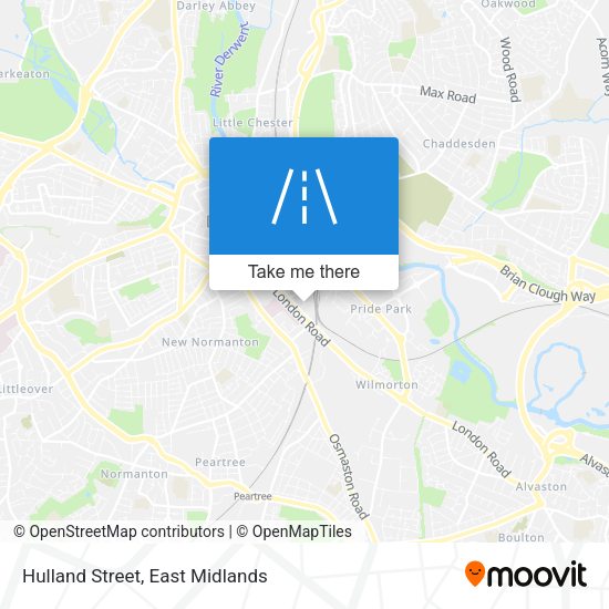 Hulland Street map