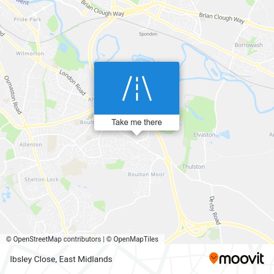 Ibsley Close map