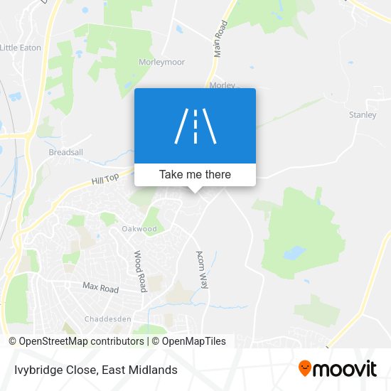 Ivybridge Close map