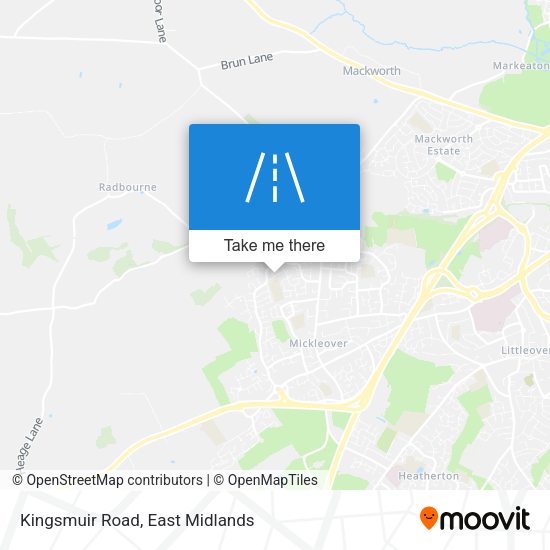 Kingsmuir Road map